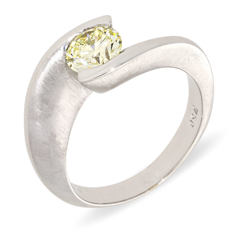 Brillantring 1,05ct Weißgold