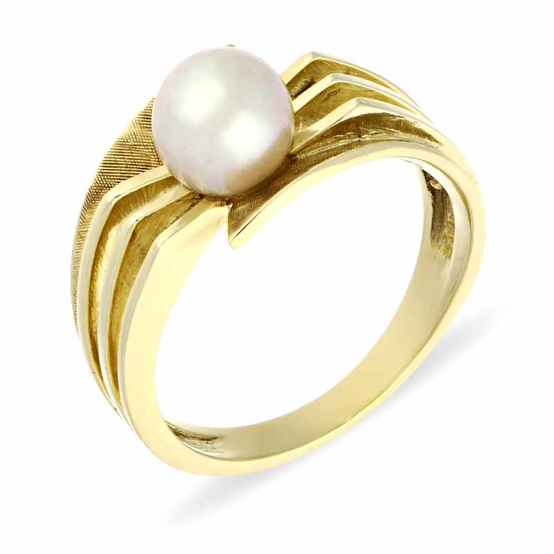 Perl-Ring Gelbgold