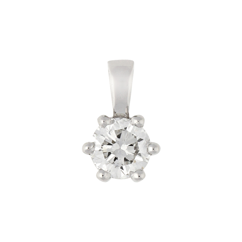 Brillant-Anhänger Weißgold 0,17 ct