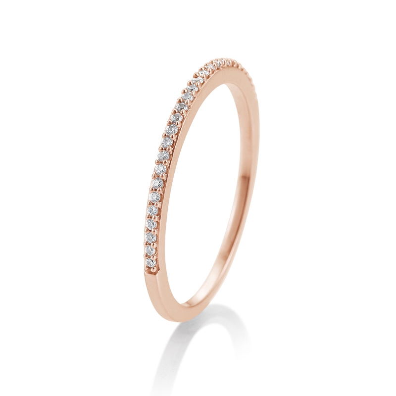 Brillant-Ring Rotgold