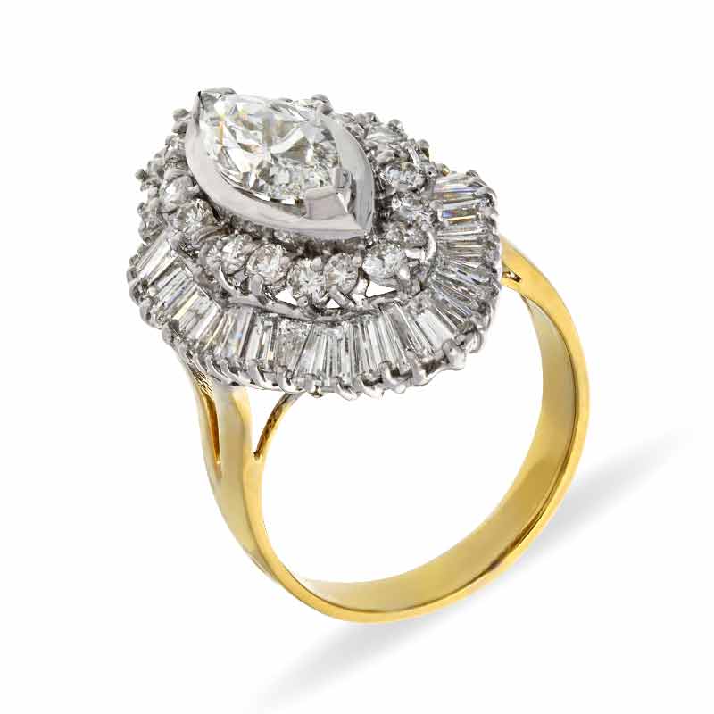 Brillant-Ring Bicolor