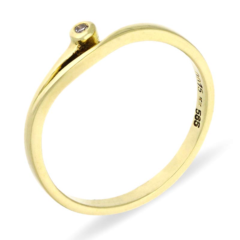 Brillant-Ring Gelbgold