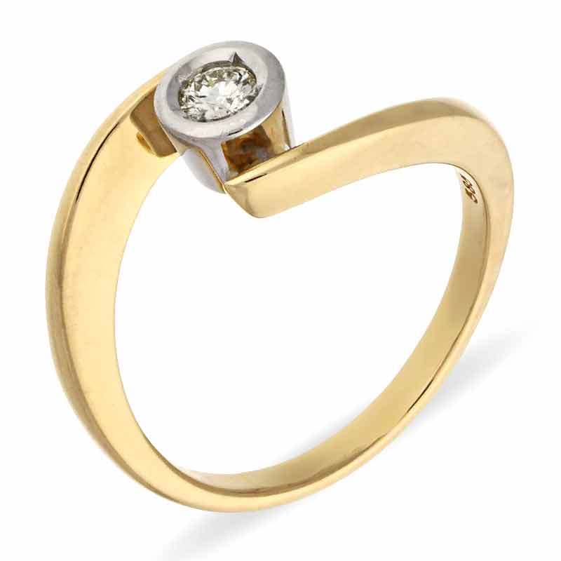 Brillant-Ring Bicolor