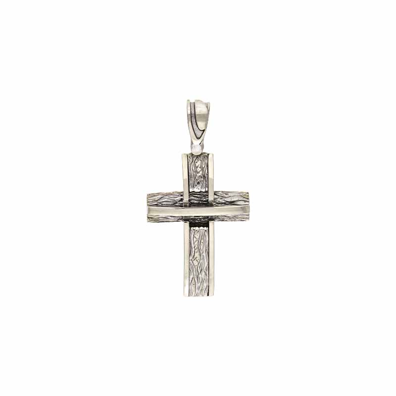 Anhänger 'Kreuz' Weißgold