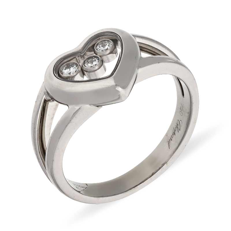 Chopard Brillant-Ring 'Happy Diamonds' Weißgold