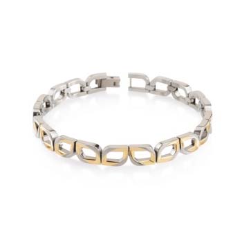 BOCCIA Armband Titan, teil-vergoldet