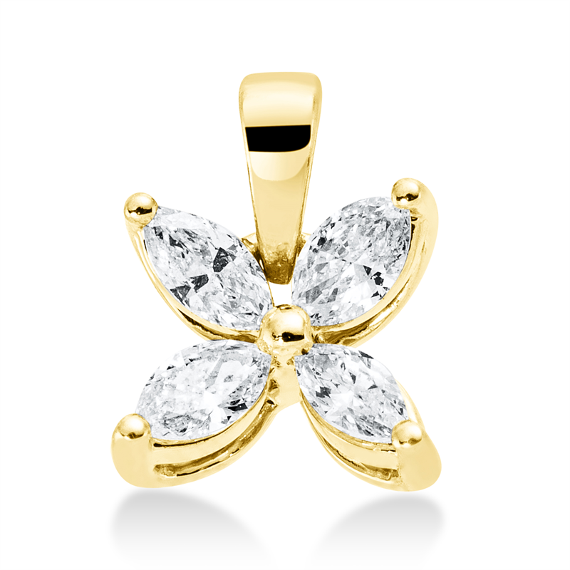 JS Diamant-Anhänger Gelbgold