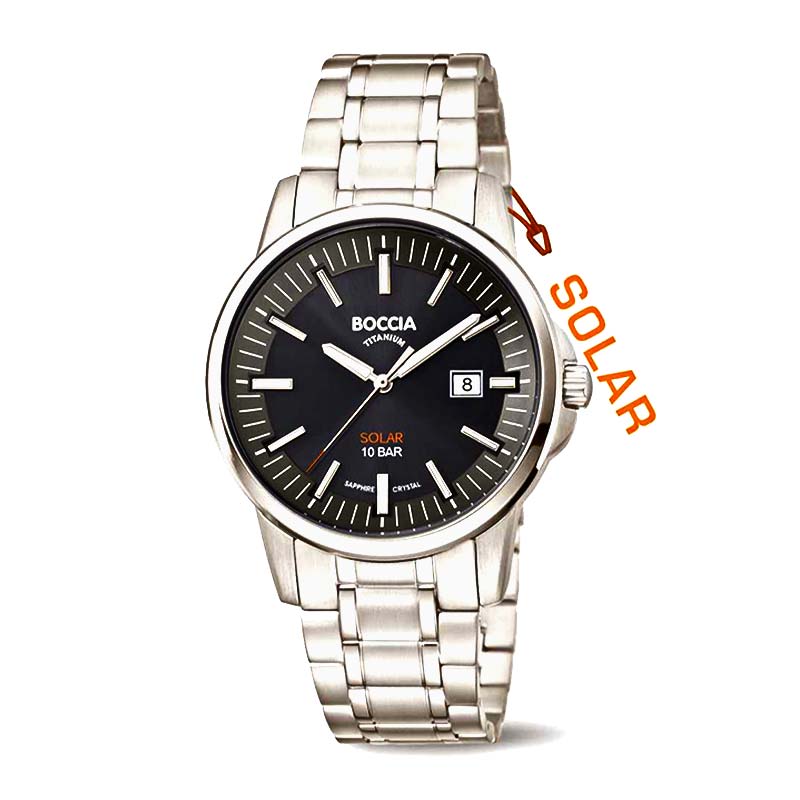 BOCCIA Herrenarmbanduhr Titan 3643-04