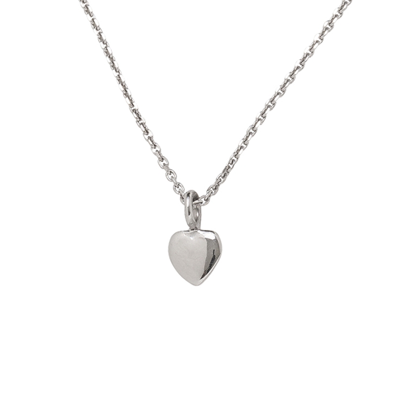 Herz-Anhänger mit Kette Silber