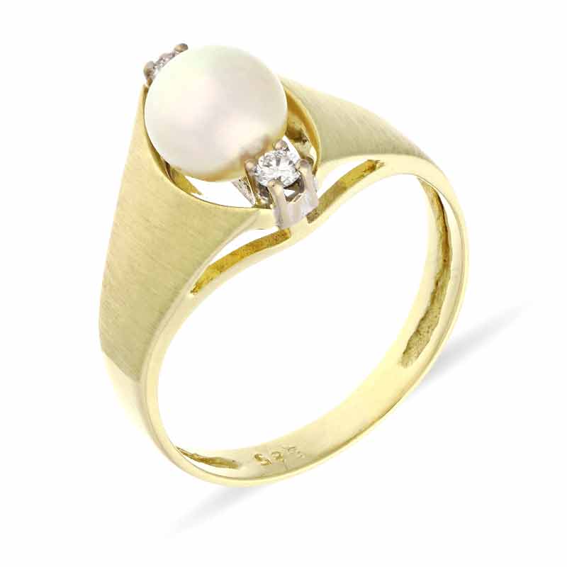 Perl-Ring Gelbgold