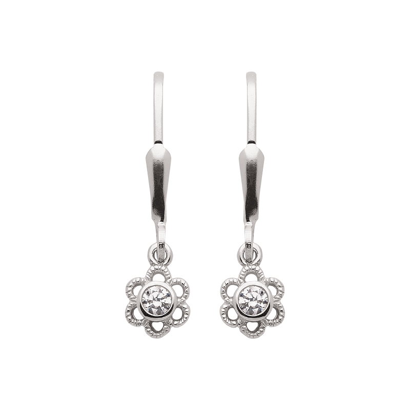 Ohrhänger mit Zirkonia aus Silber