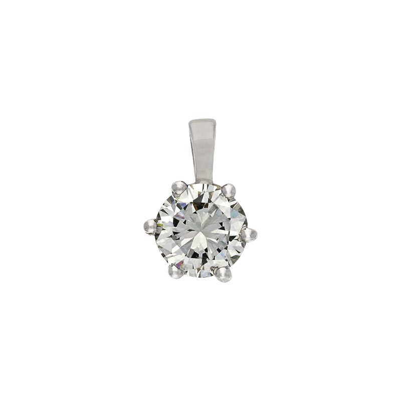 Brillant-Anhänger Weißgold 0,65 ct