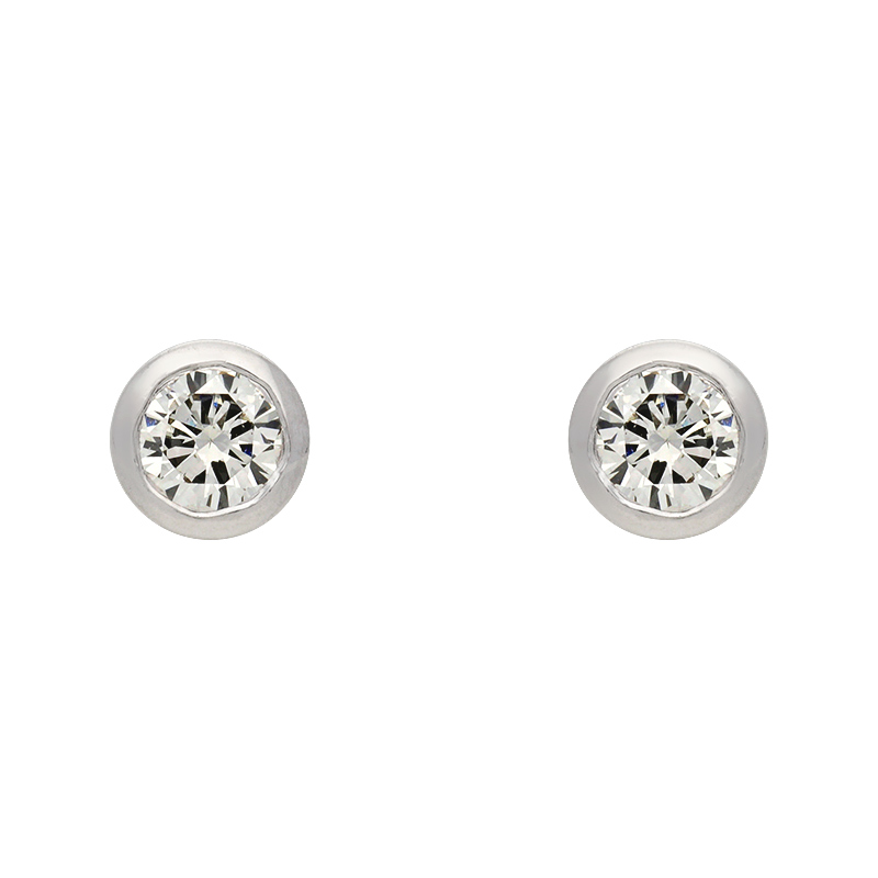 Brillant-Ohrstecker Weißgold 0,50 ct