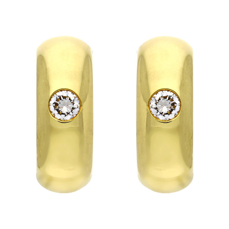 Brillant-Creolen Gelbgold