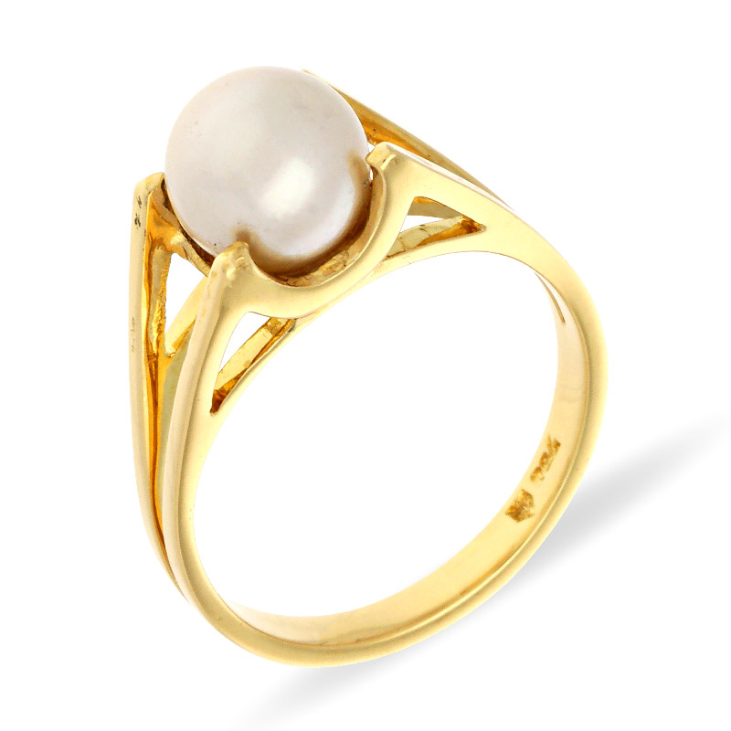Perl-Ring Gelbgold