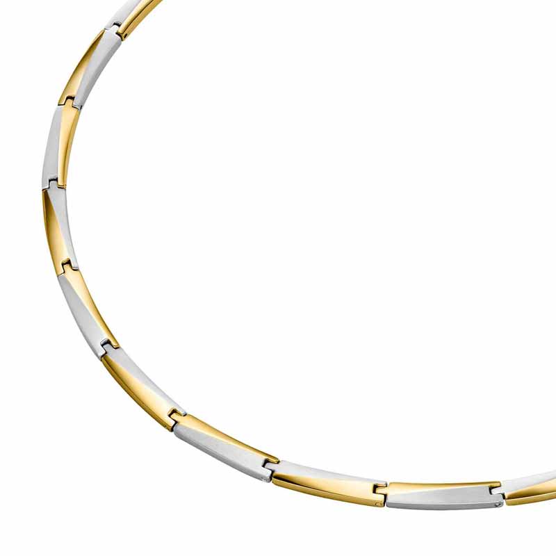BOCCIA Collier Titan teil-vergoldet