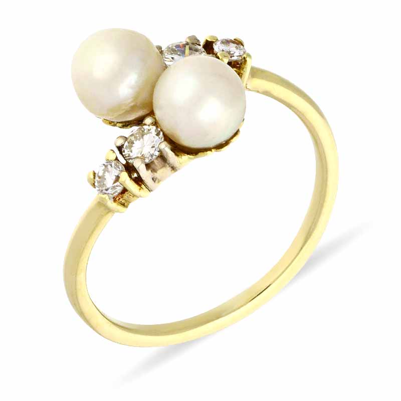Perl-Ring Gelbgold
