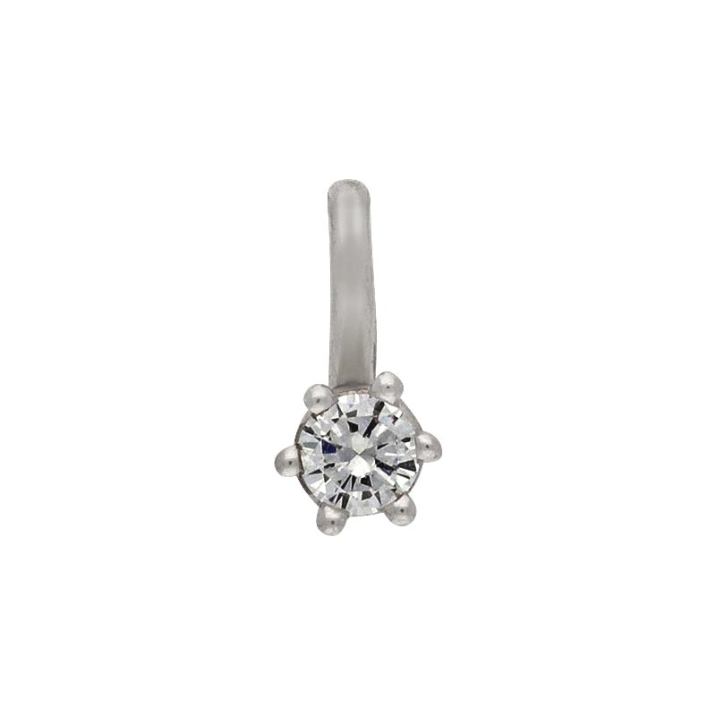 Anhänger mit Brillant 0,10 ct Weißgold