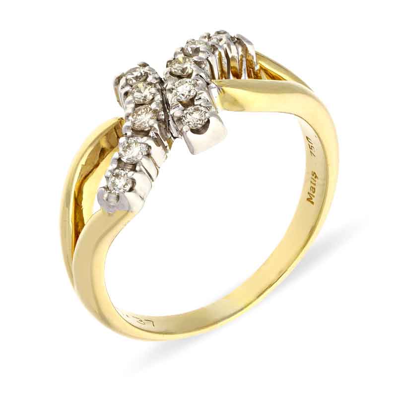 Brillant-Ring Bicolor