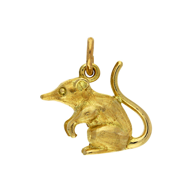 Anhänger 'Ratatouille' Gelbgold