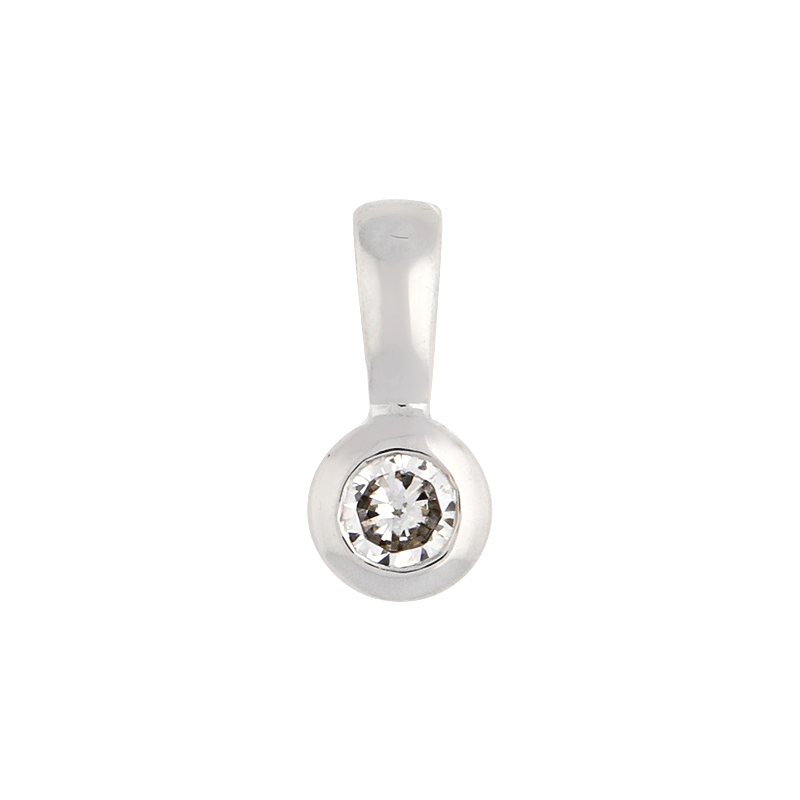 Brillant-Anhänger Weißgold 0,14 ct