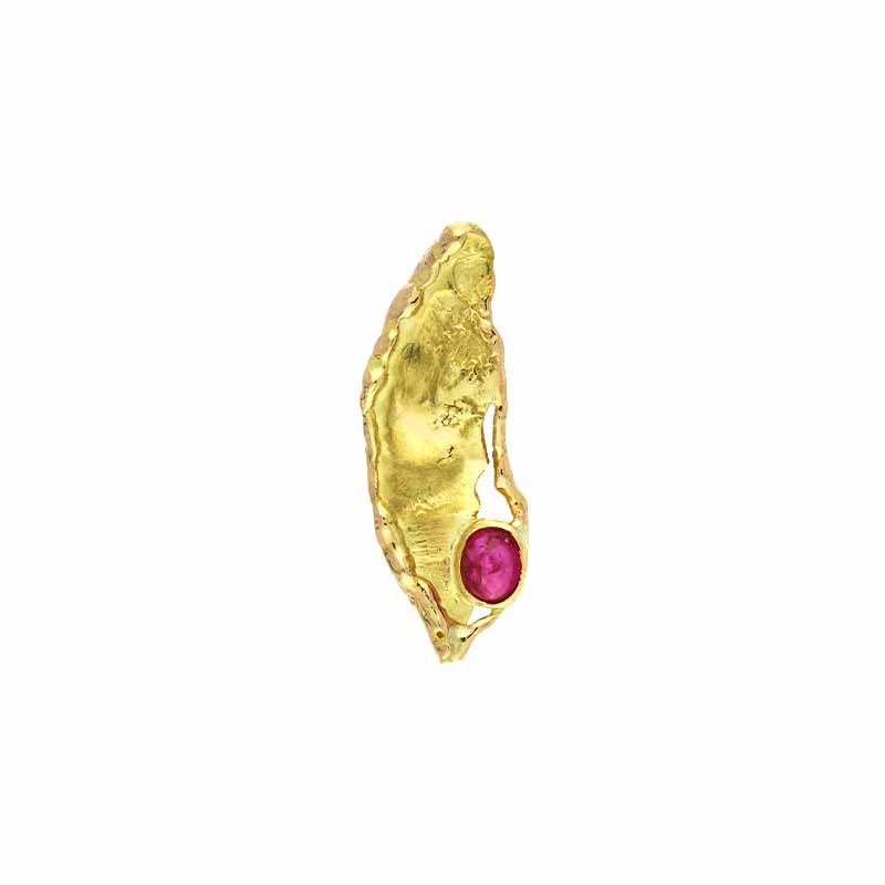 Rubin-Anhänger Gelbgold