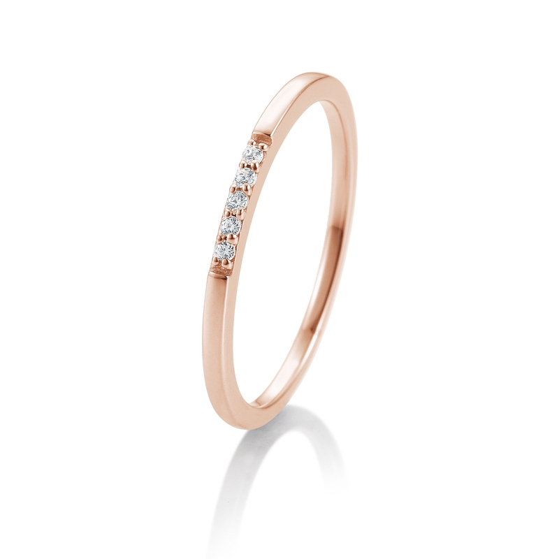 Brillant-Ring Rotgold