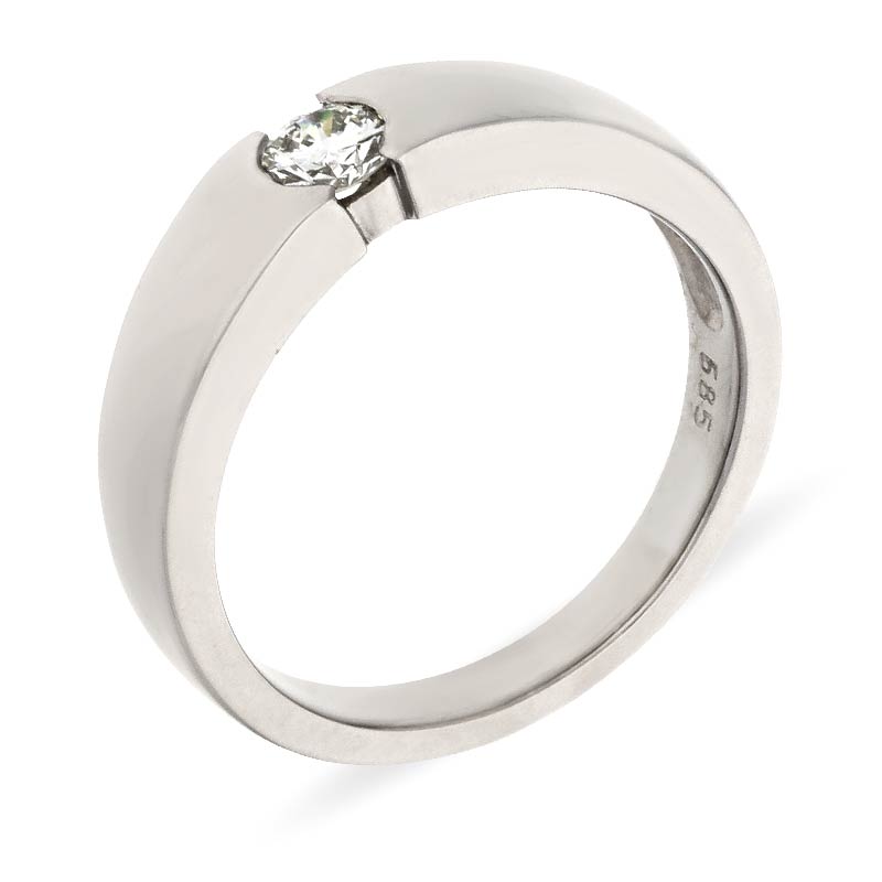 Brillant-Ring Weißgold 0,16 ct