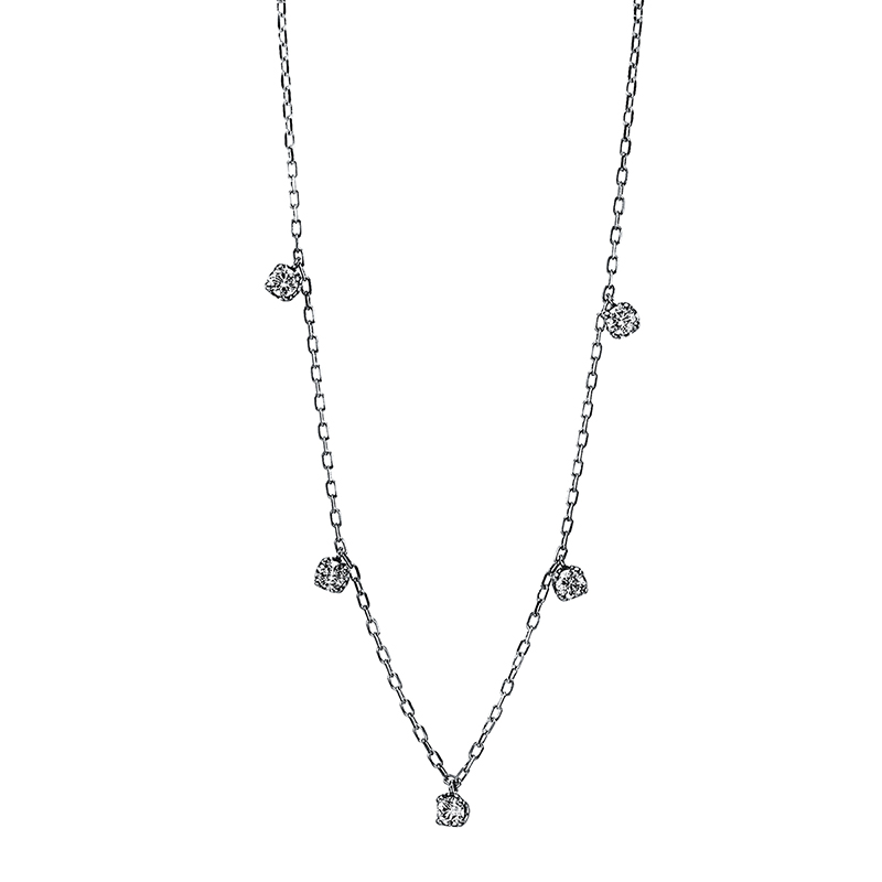 JS Brillant-Collier Weißgold