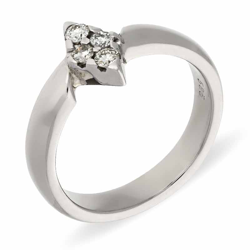 Brillant-Ring Weißgold