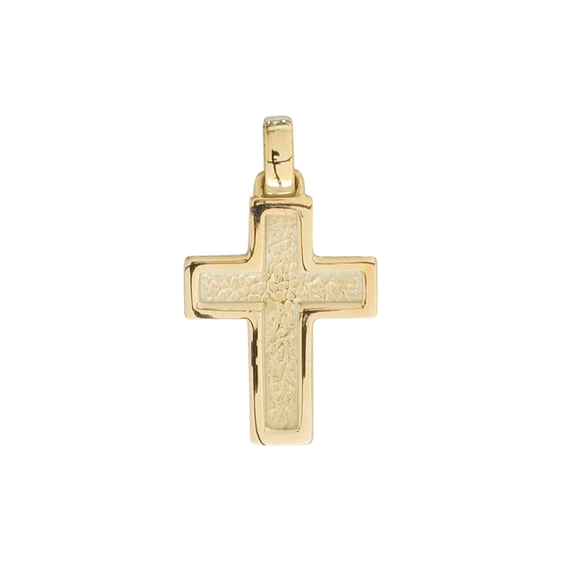 Kreuz-Anhänger Gelbgold