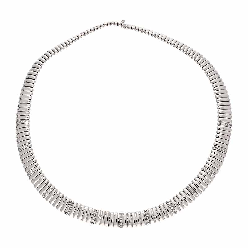 Brillant-Collier Weißgold