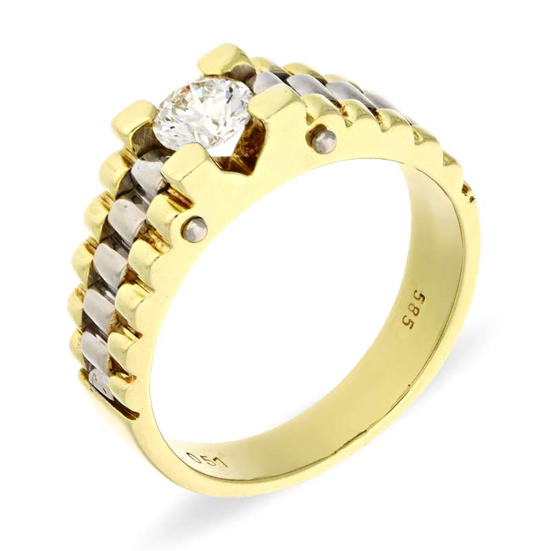 Brillant-Ring Bicolor