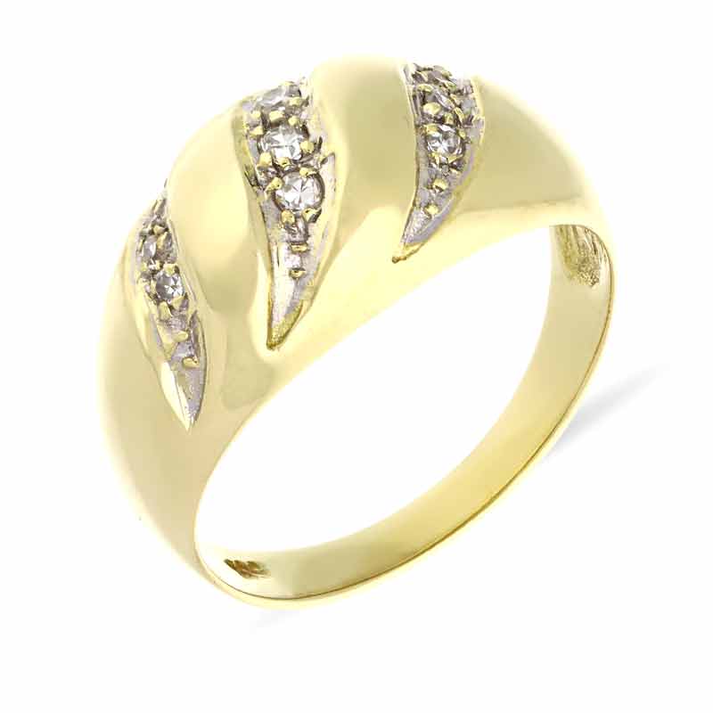 Diamant-Ring Bicolor